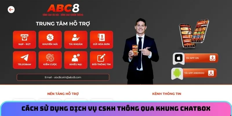 Cách sử dụng dịch vụ CSKH thông qua khung chatbox 